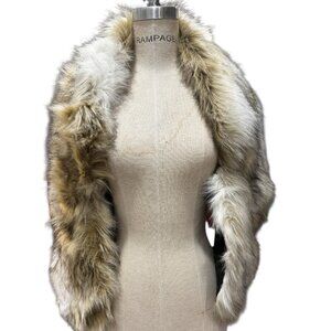 Caracilia Faux Fur Shawl Wrap – Size Large